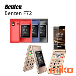 Benten F72 新版雙螢幕4G折疊手機 採用折疊式外型設計